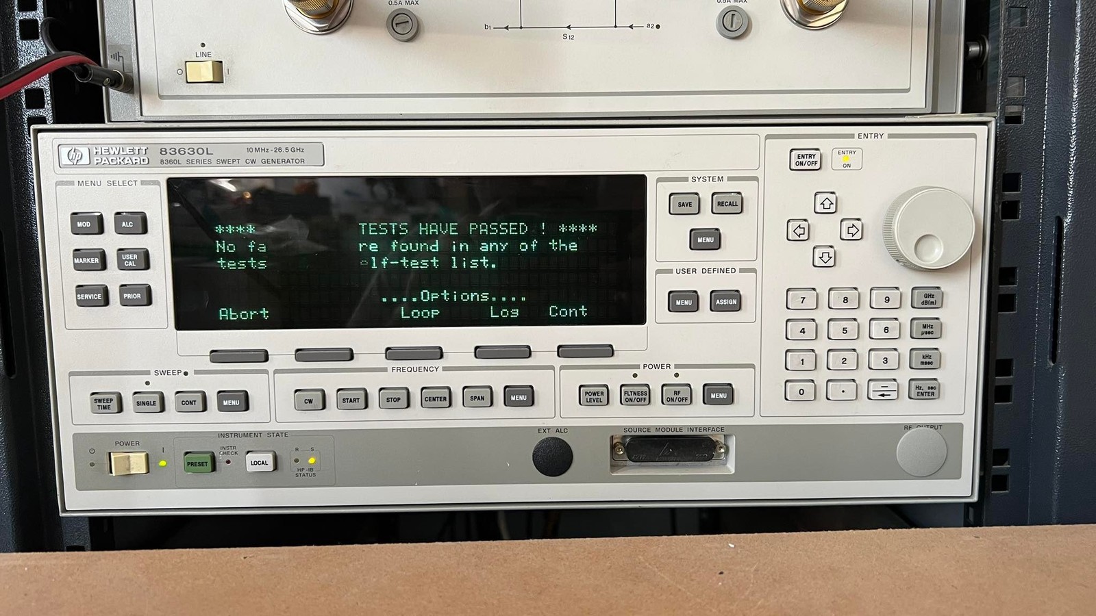 HP Microwave Network Analyzer 45Mhz-26.5Ghz 8510C 83630L 8515A