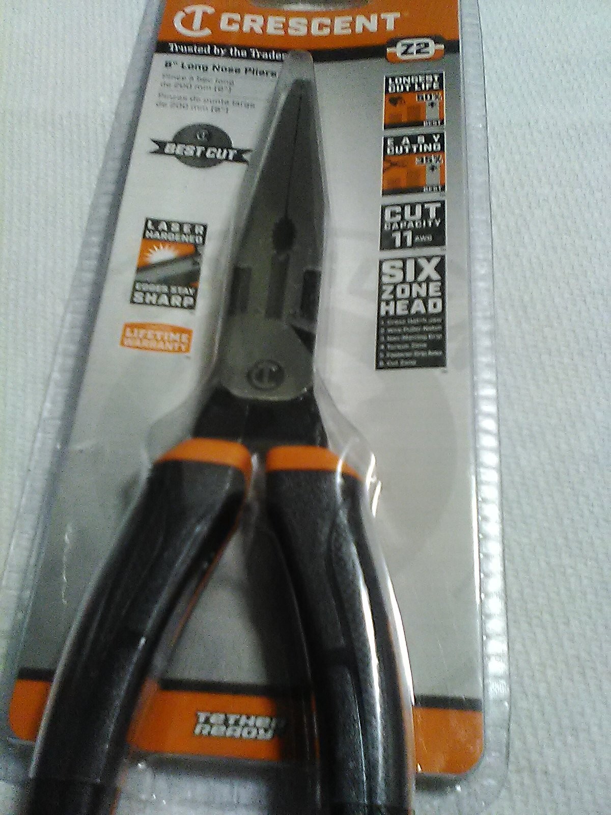 Crescent Z2 8" Long Nose Pliers (New)