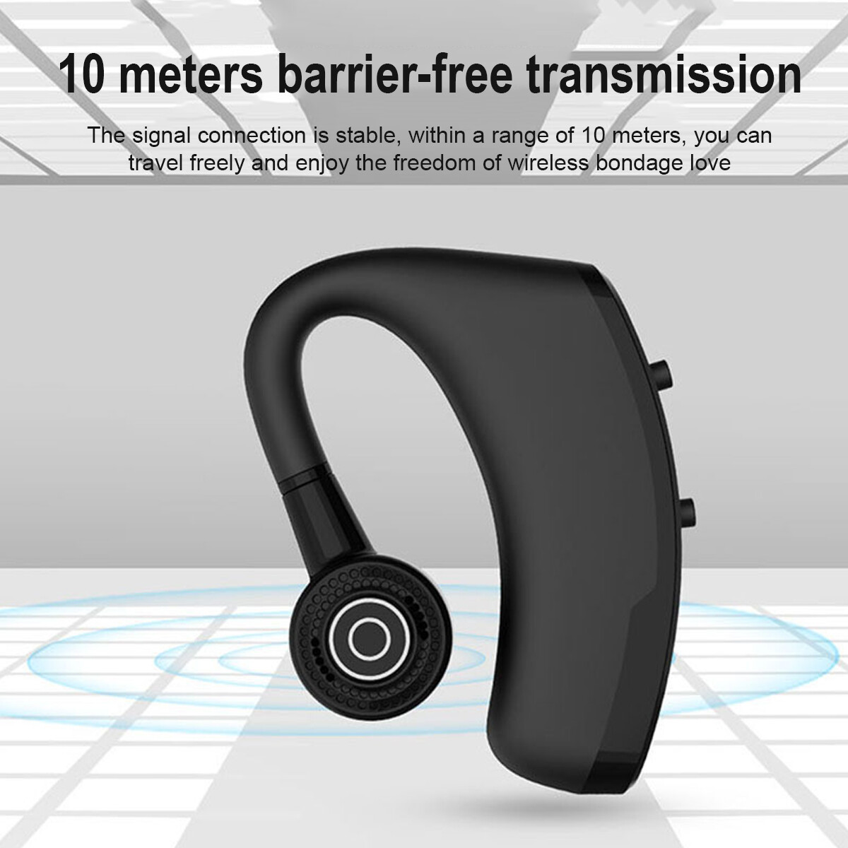 Bluetooth 5.2 Headset Wireless Earbuds Earphones Stereo Headphones Ear Hook Mic