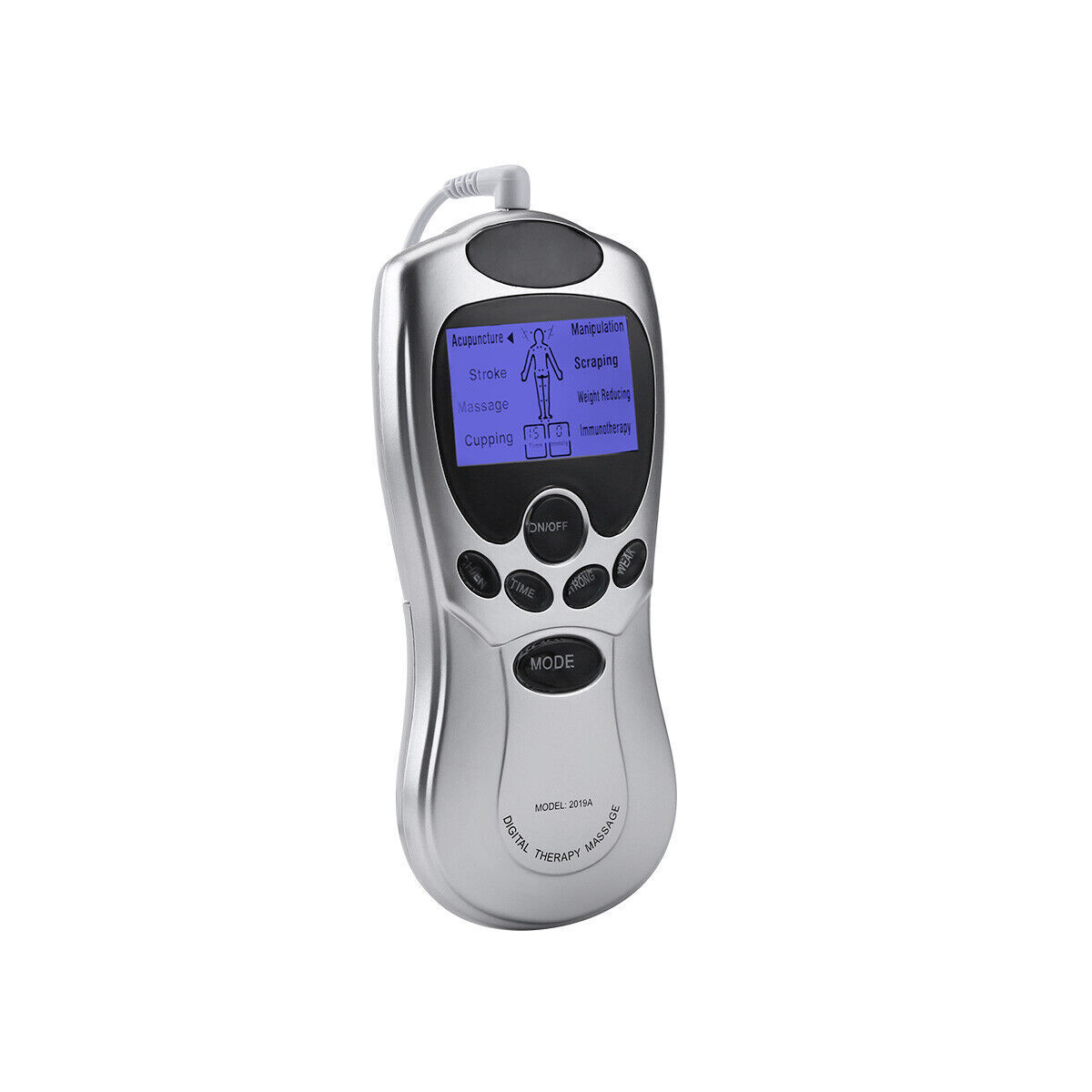 TENS Machine USB Electrical Muscle Stimulator Massager Pulse Channel White