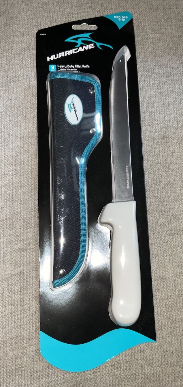 Hurricane 9 Inch Heavy Duty Filet Knife With Sheath New And Sealed
