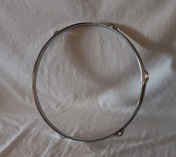 Chrome Triple-Flanged Drum Hoop 12" 6-Hole