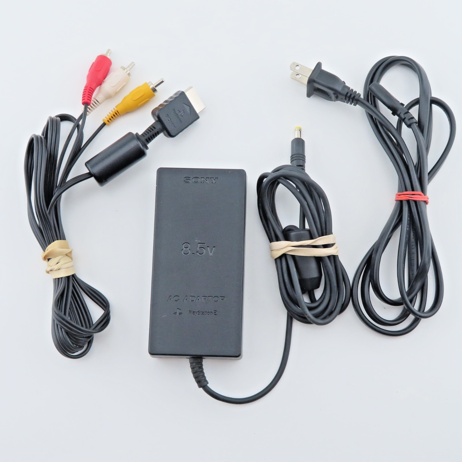 OEM Sony PlayStation 2 PS2 SLIM AC Adapter Power Supply & AV Cable SCPH-70100