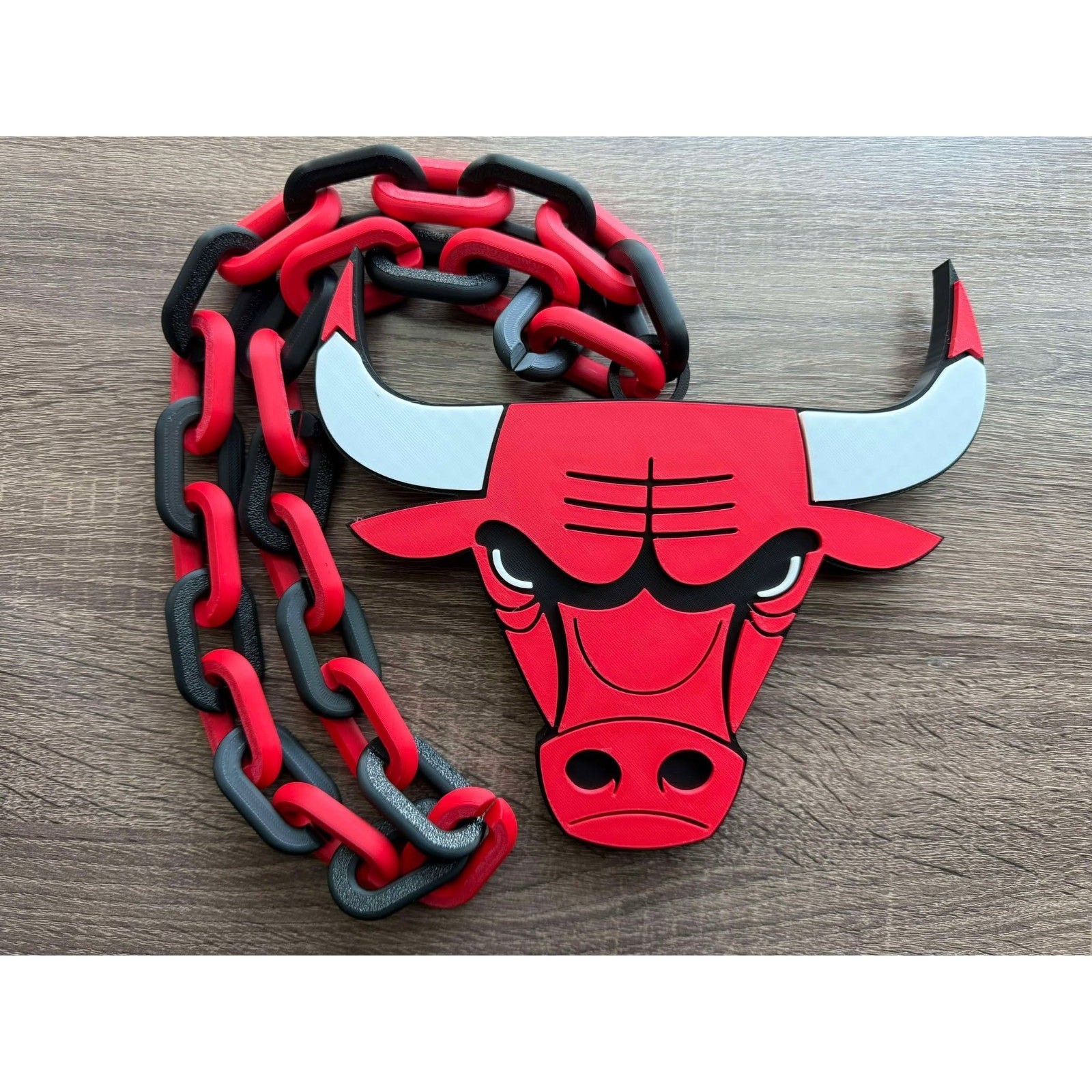 Chicago Bulls Logo Oversized Necklace, Hype Chain [Made To Order]