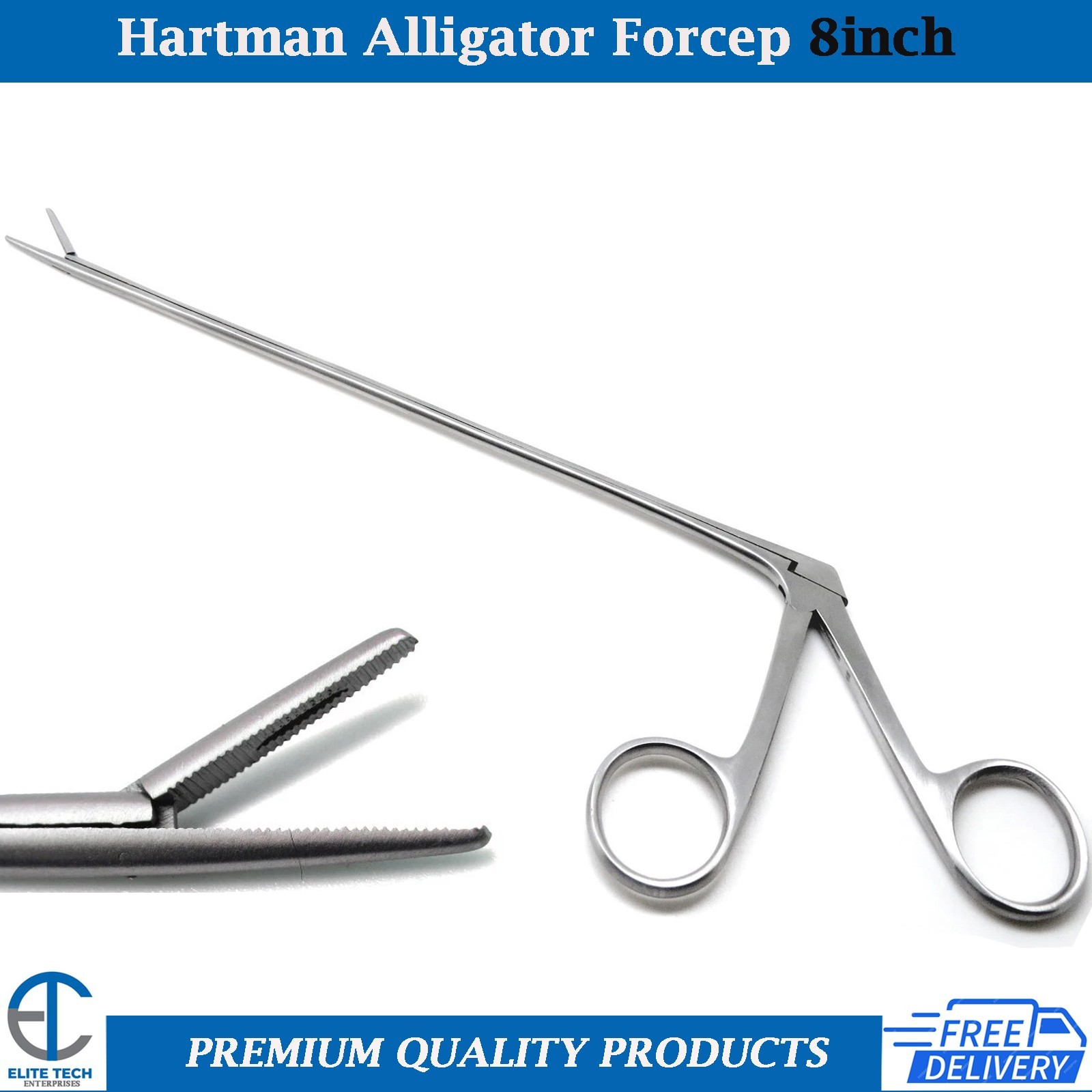 Alligator Forceps Surgical & Veterinary Instruments 8" Stainless German Grade