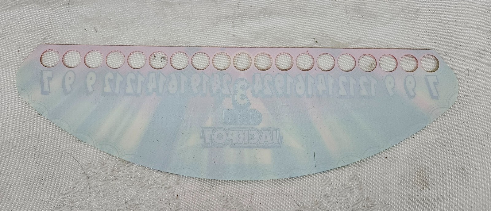 Sega MONOPOLY Arcade Ticket Redemption Game Light Bulb Panel OVERLAY Style 1