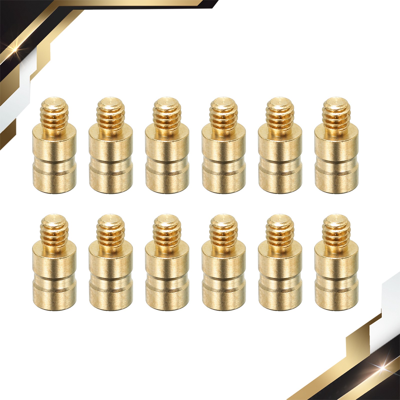 12 Set 25 Grain Archery Arrow Insert 0.244 Inch Brass Arrow Weight Bolt