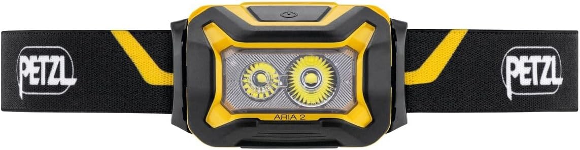 Petel Aria 2 E070AB00 Waterproof Dustproof Compact Headlight, Yellow/Black