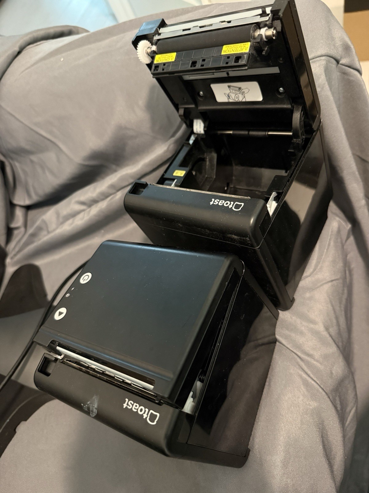 Set Of Two Toast Tp200 Printers For Parts Or Repair