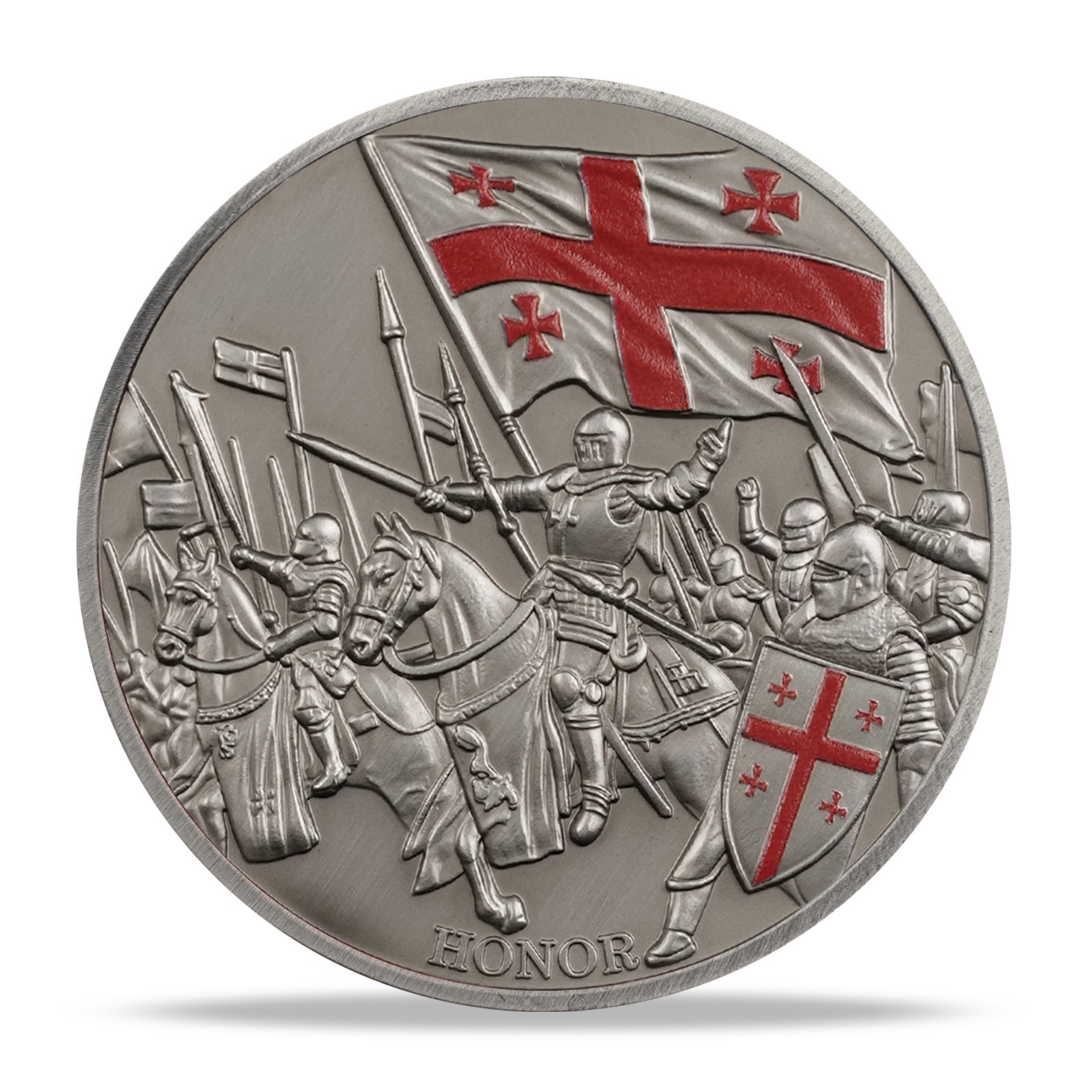 Knights Of Honor Templar Crusader Challenge Coin Armor of God Cross Prayer Coin