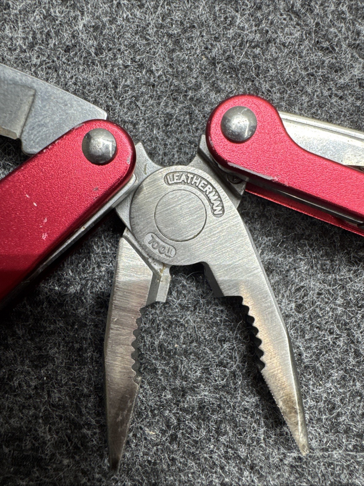 Rare Leatherman Red Multi Tool Hunting /Camping