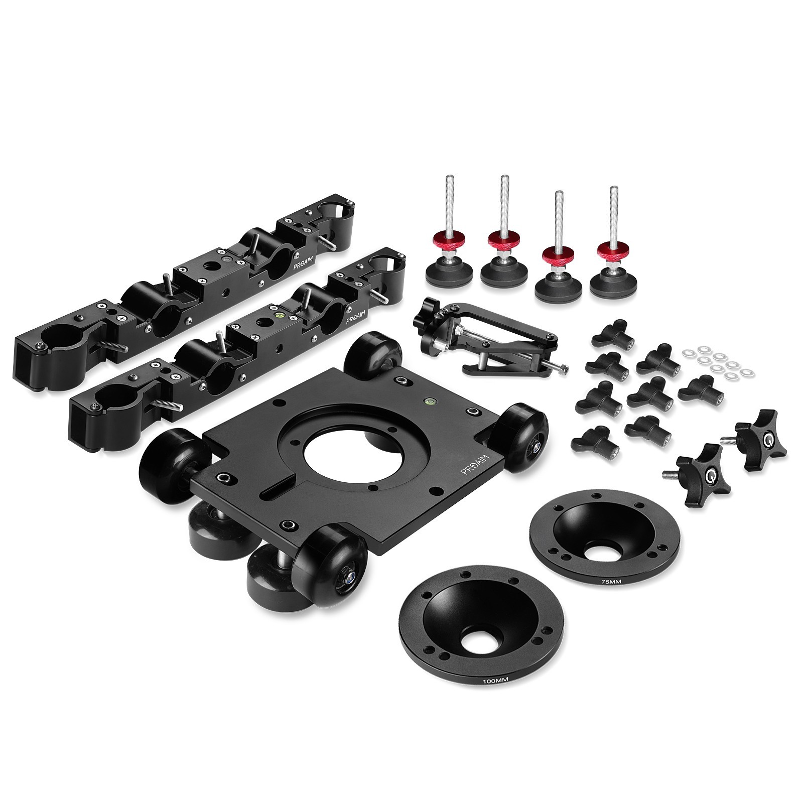 Proaim Polaris Mini Portable Video Camera Dolly w Universal Track Ends