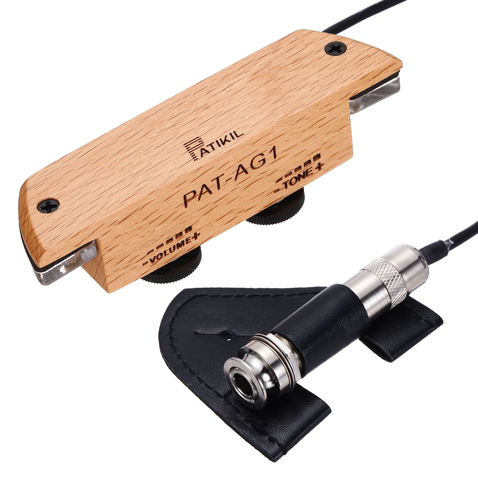 Acoustic Guitar Pickup with Volume Timbre Control Fits 94-105mm Sound Hole Dia.