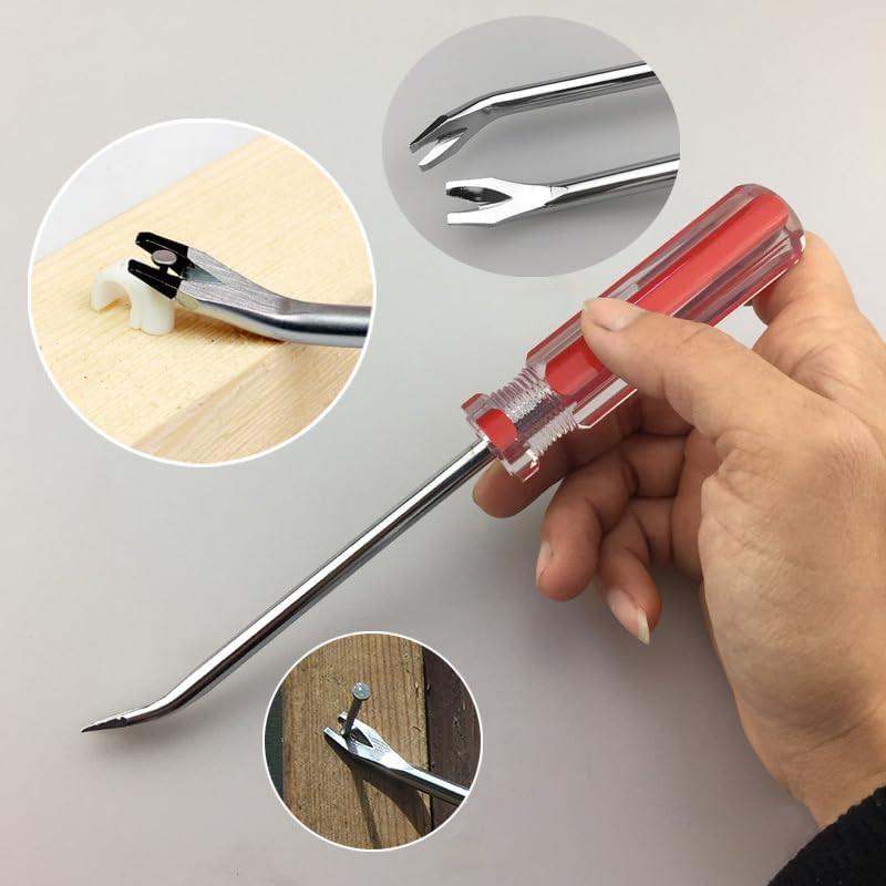 3PCS Heavy Duty Staple Remover Kit with Nail Puller, Tack Lifter Multi Tool for