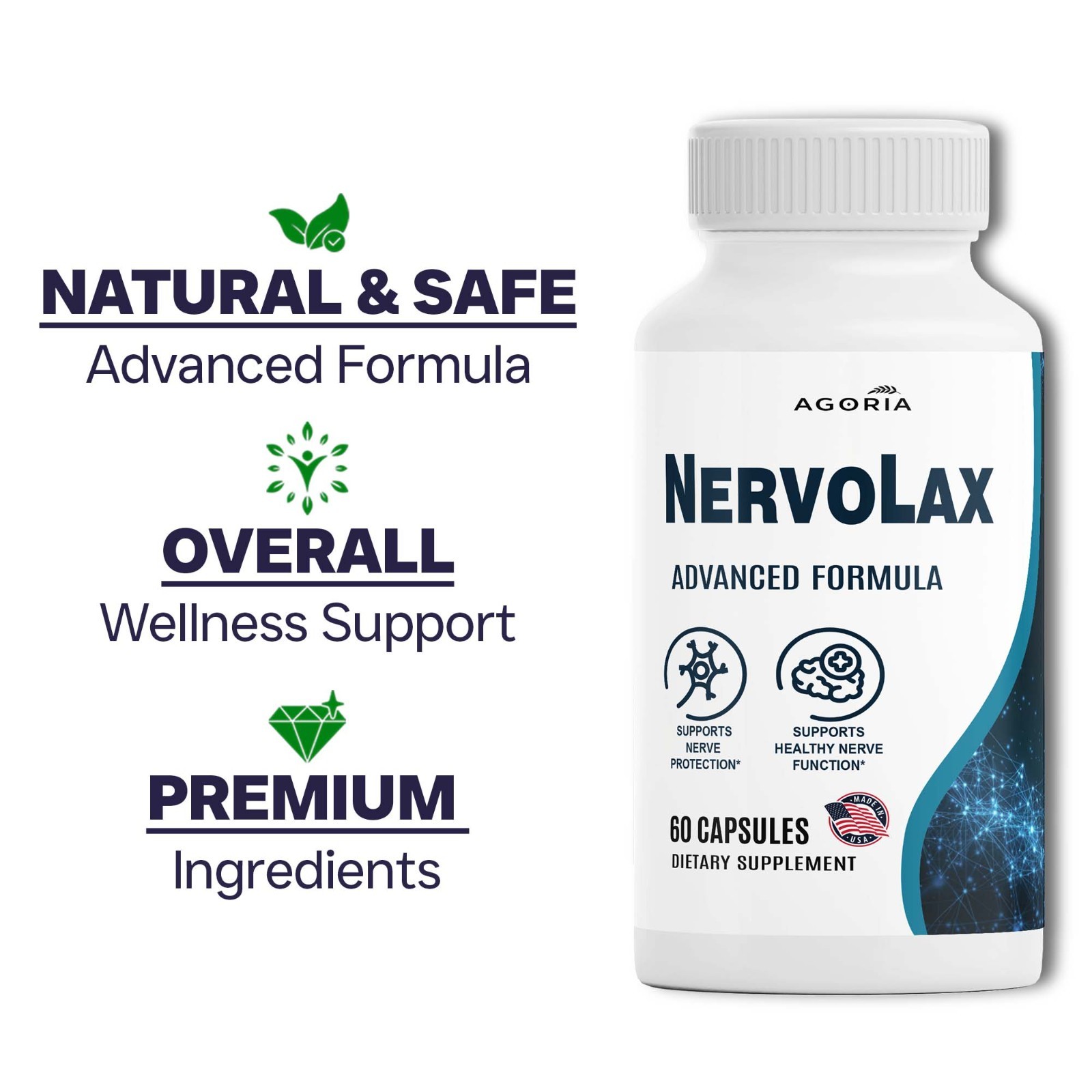 ( 6 Pack )Nervolax Capsules - Advanced Nerve Health Support & Comfort Supplement