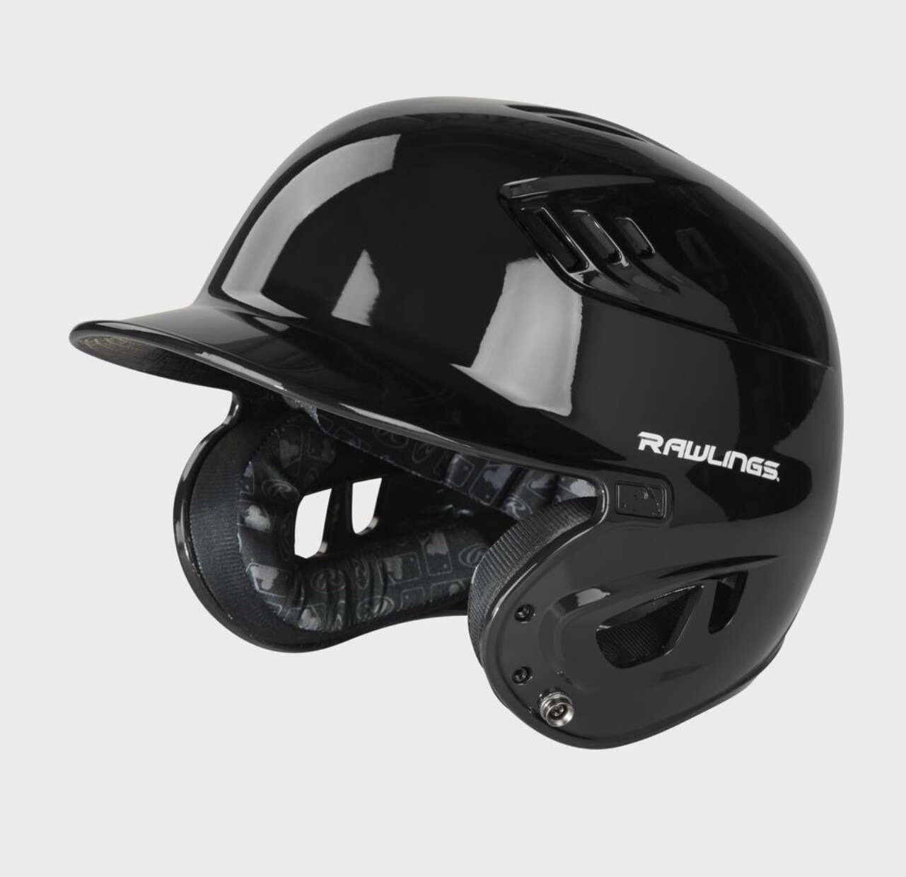 Rawlings Velo Series Batting Helmet Black JUNIOR