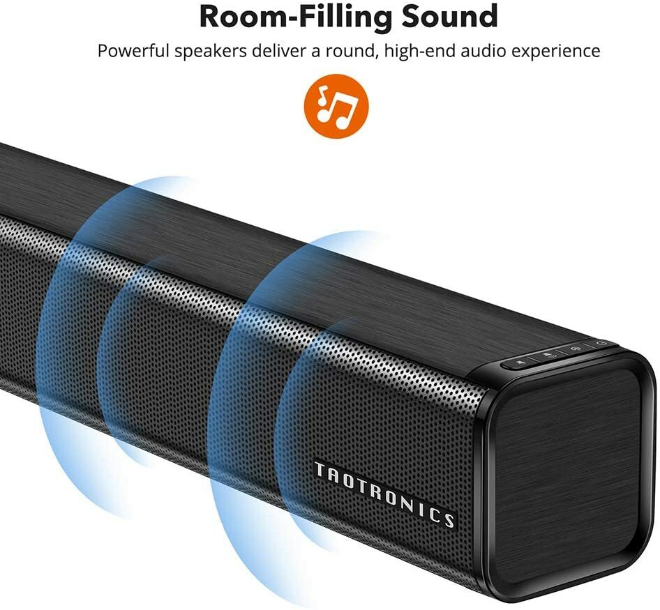 TaoTronics TT-SK023 Three Equalizer Mode Audio Speaker for Speaker - Black