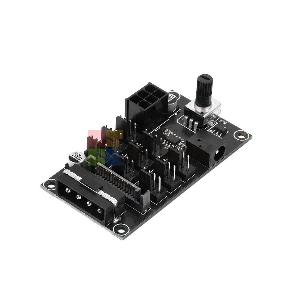 Computer Chassis PWM Violent Fan Speed Controller 9CH High-Power Hub Controller