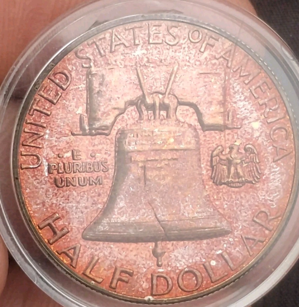 Toned 1962 Proof Franklin Half Dollar