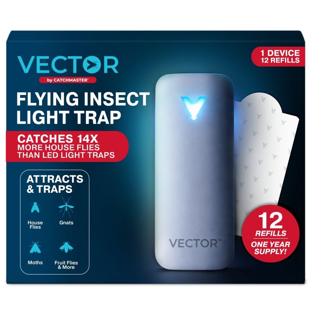 Catchmaster Vector 9 Uv Light Plug In Flying Insect Trap - Silent Indoor Bug