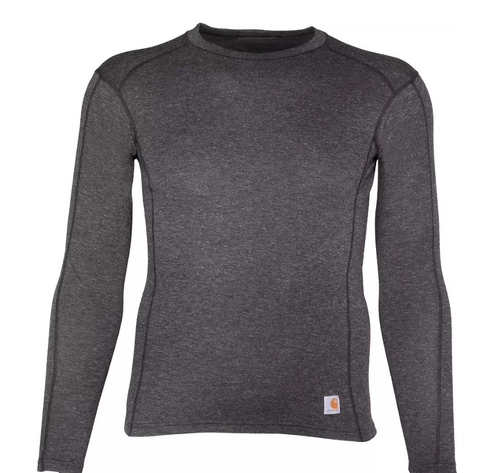 Carhartt Mens Small M Force Midweight Wool Blend Base Layer Crewneck Top  NWT