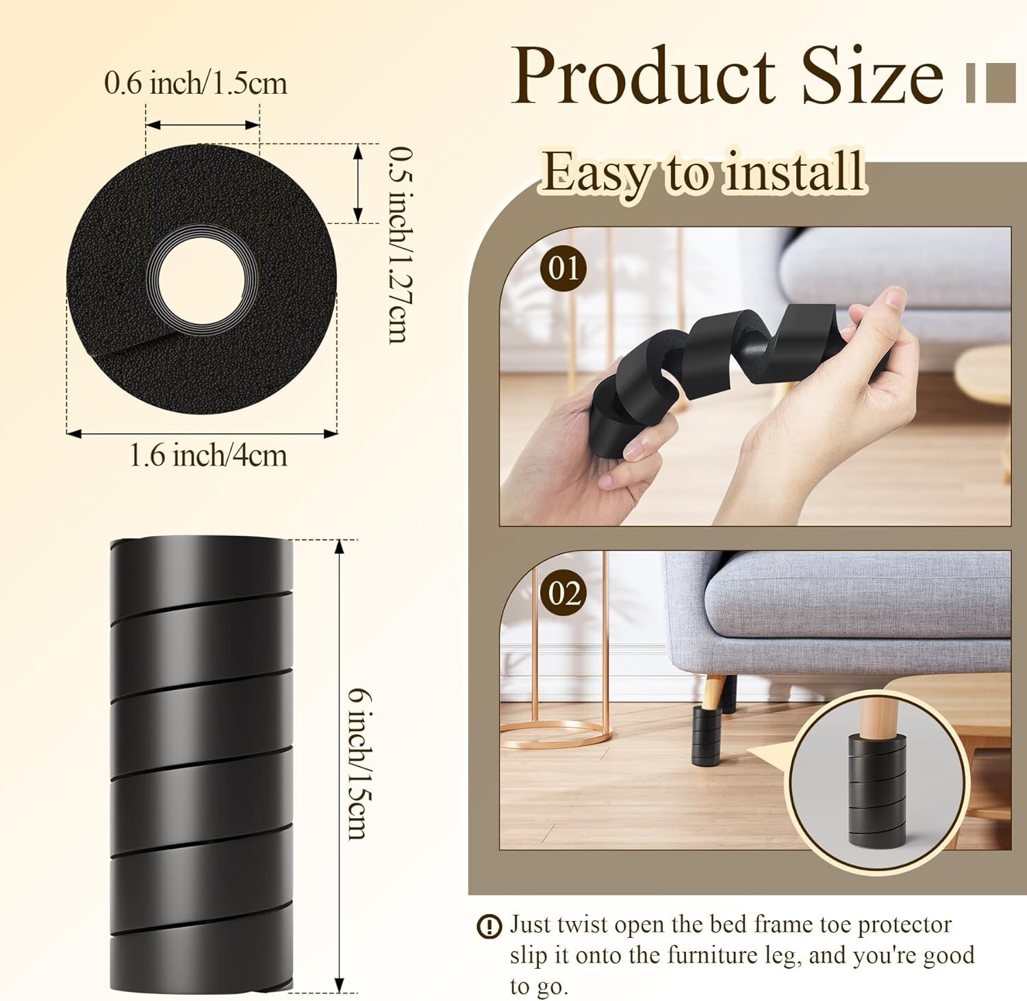 Bed Frame Leg Cover Reusable Bed Frame Toe Protectors Bed Frame Feet Protector