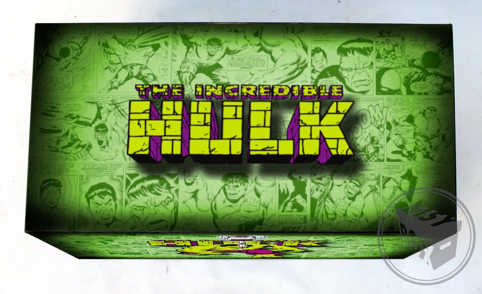 Large Comic Book Hard Storage Box Chest MDF Hulk