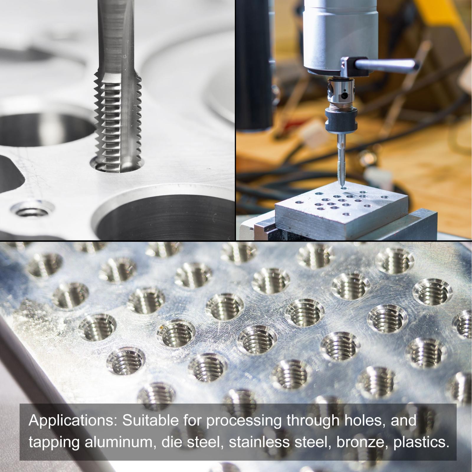 Thread Milling Thread Tapping 1/2"-12 UNS 4 Straight Flute