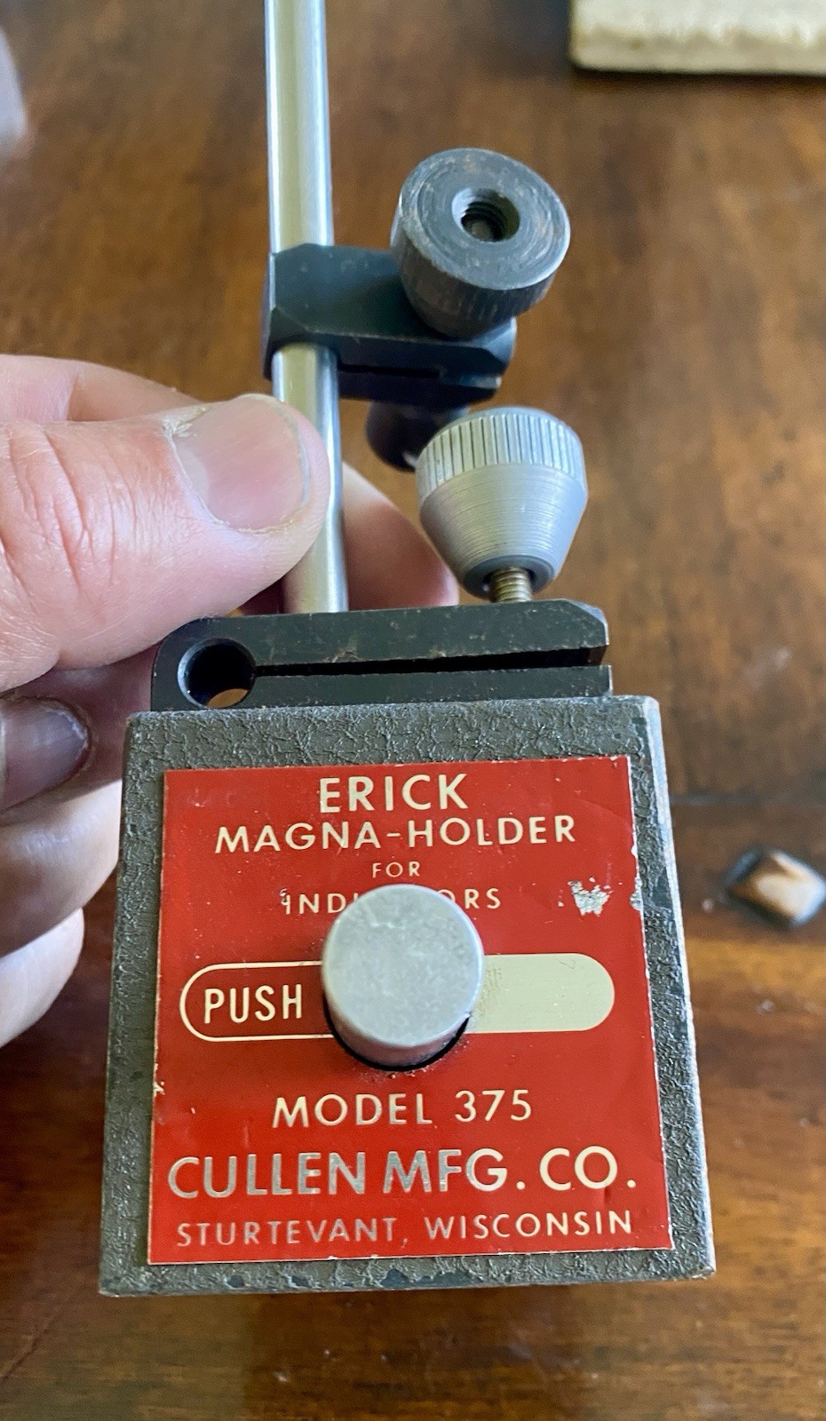 Erick Magna-Holder Mag Base Push Button - Magnetic Indicator Holder USA