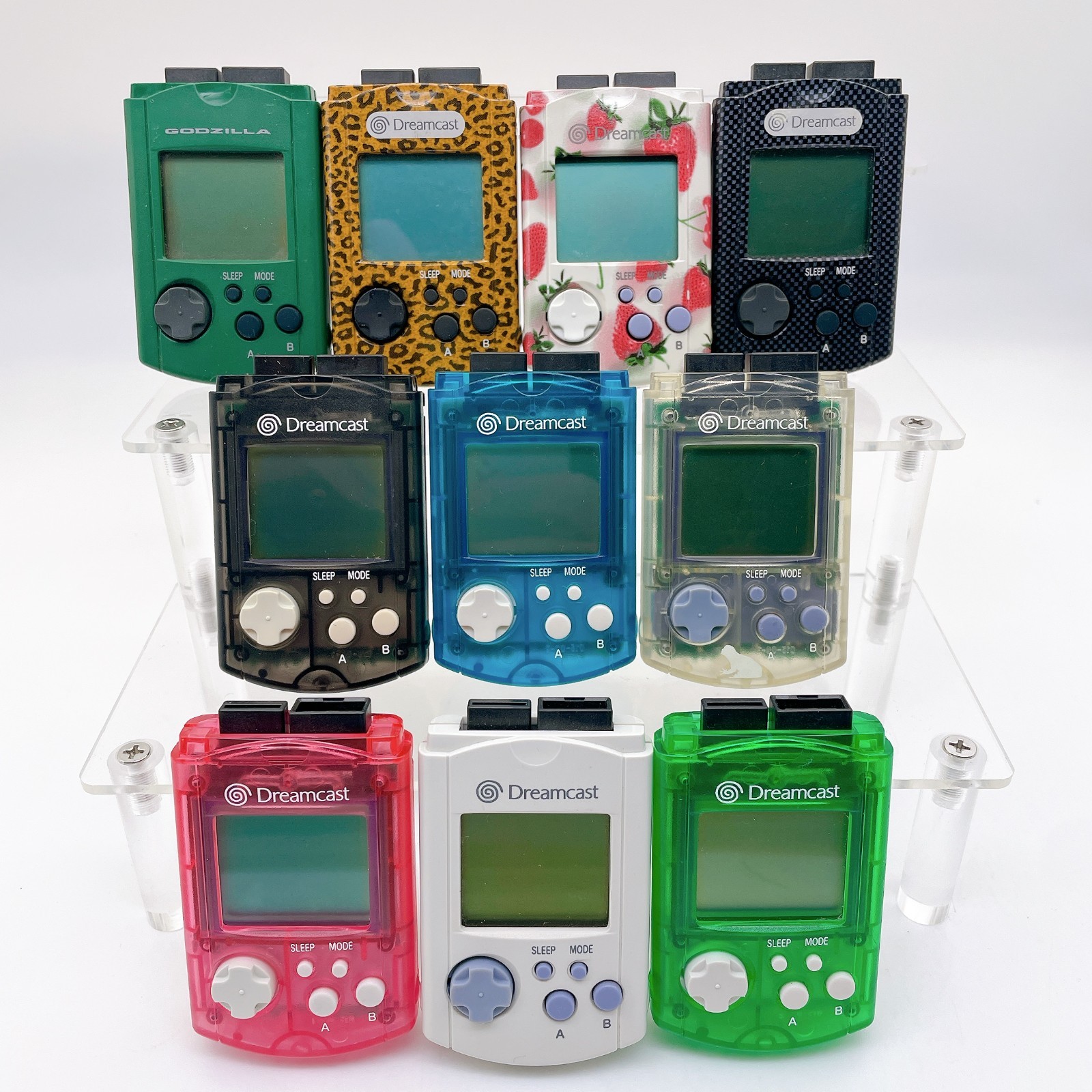 Sega Dreamcast VMU HKT-7000 Tested OEM Memory Unit Visual Multiple Colors