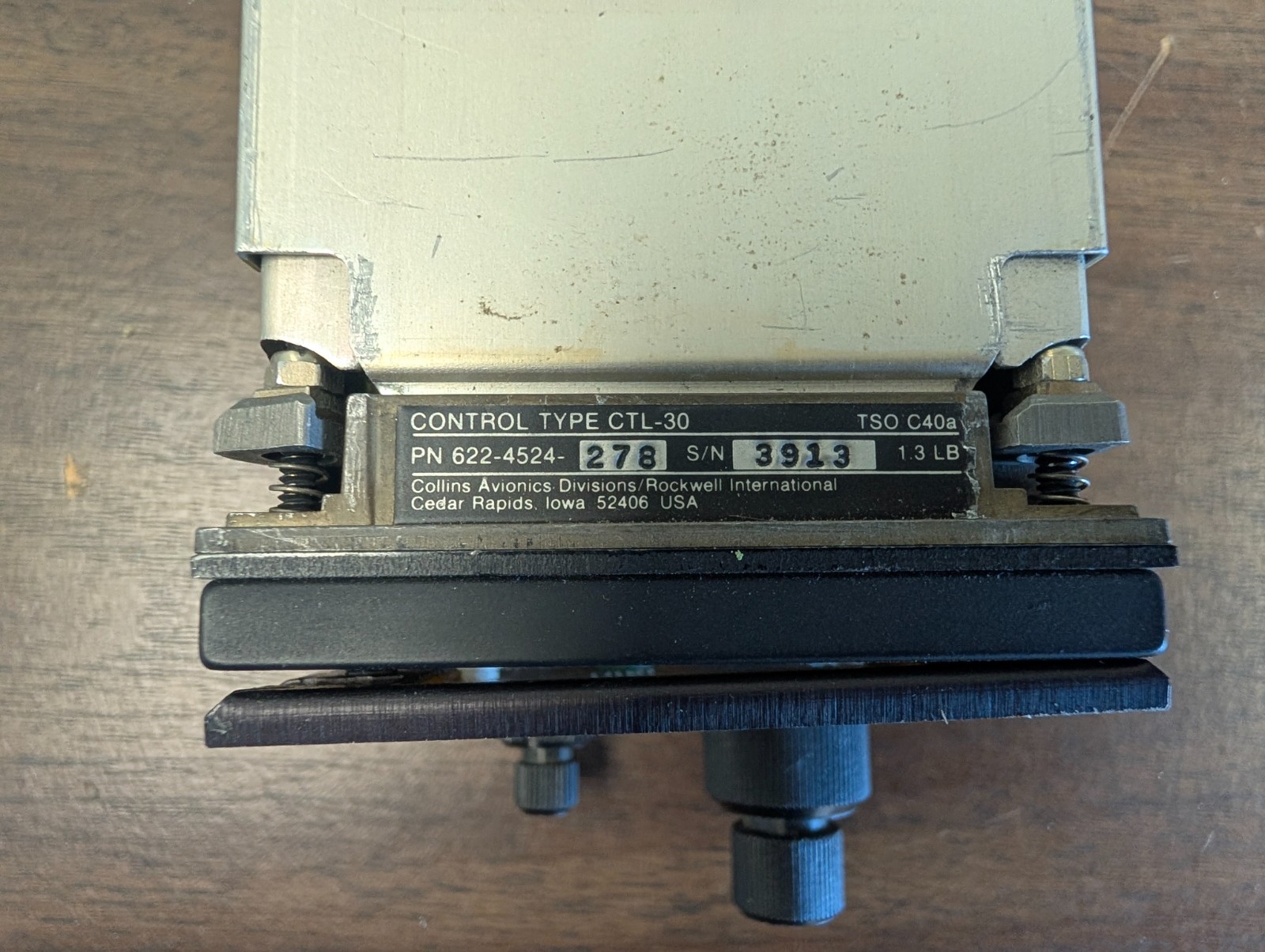 Collins CTL-30 Navigation Control Head; Part # 622-4524-278