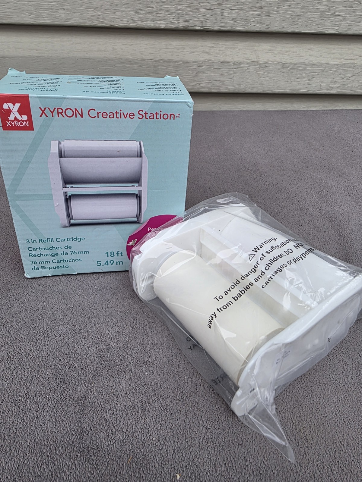 Xyron Creative Station PERMANENT ADHESIVE 3" x 18' Refill Cartridge New in Box