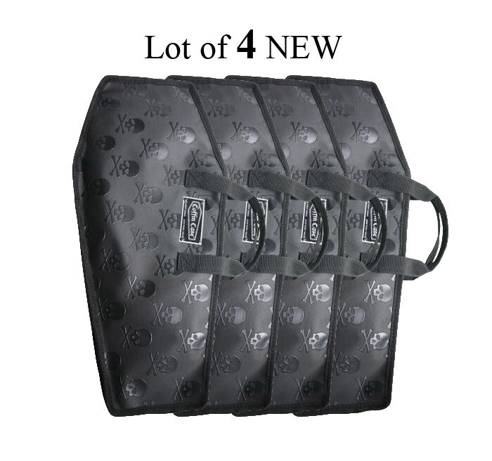 4-PACK Coffin Case Drum Stick Bag Case Guitar Hero Xbox Carry Case Drums Genuine
