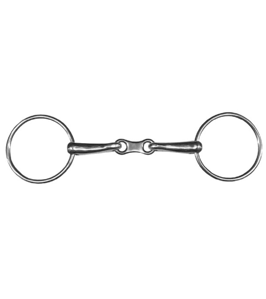 New! Stainless steel FRENCH LINK LOOSE RING SNAFFLE BIT in 3 Mouth Sizes!