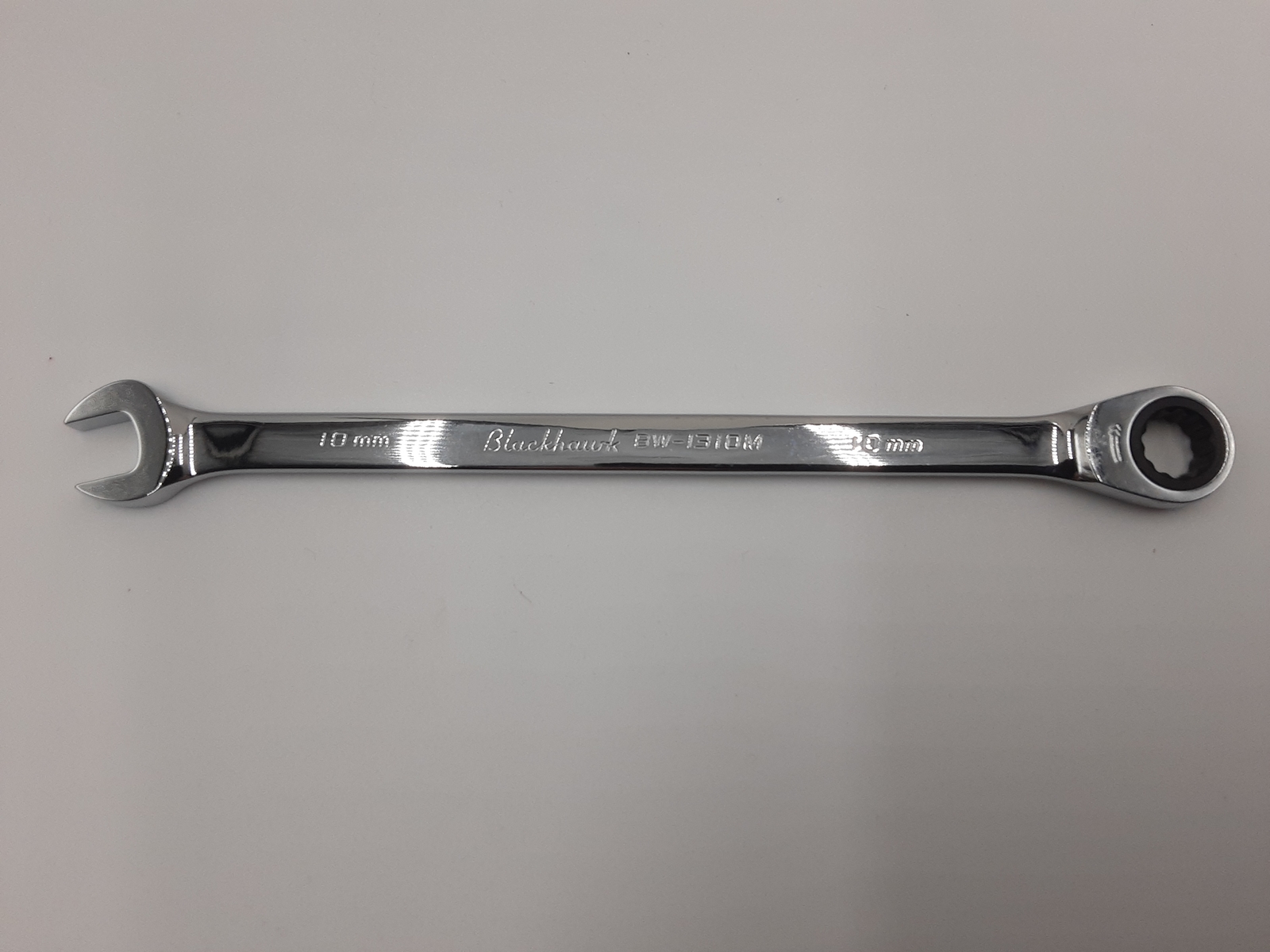 Blackhawk BW-1310M XL Combination Non-Reversible Ratcheting Wrench 10mm 12 Point