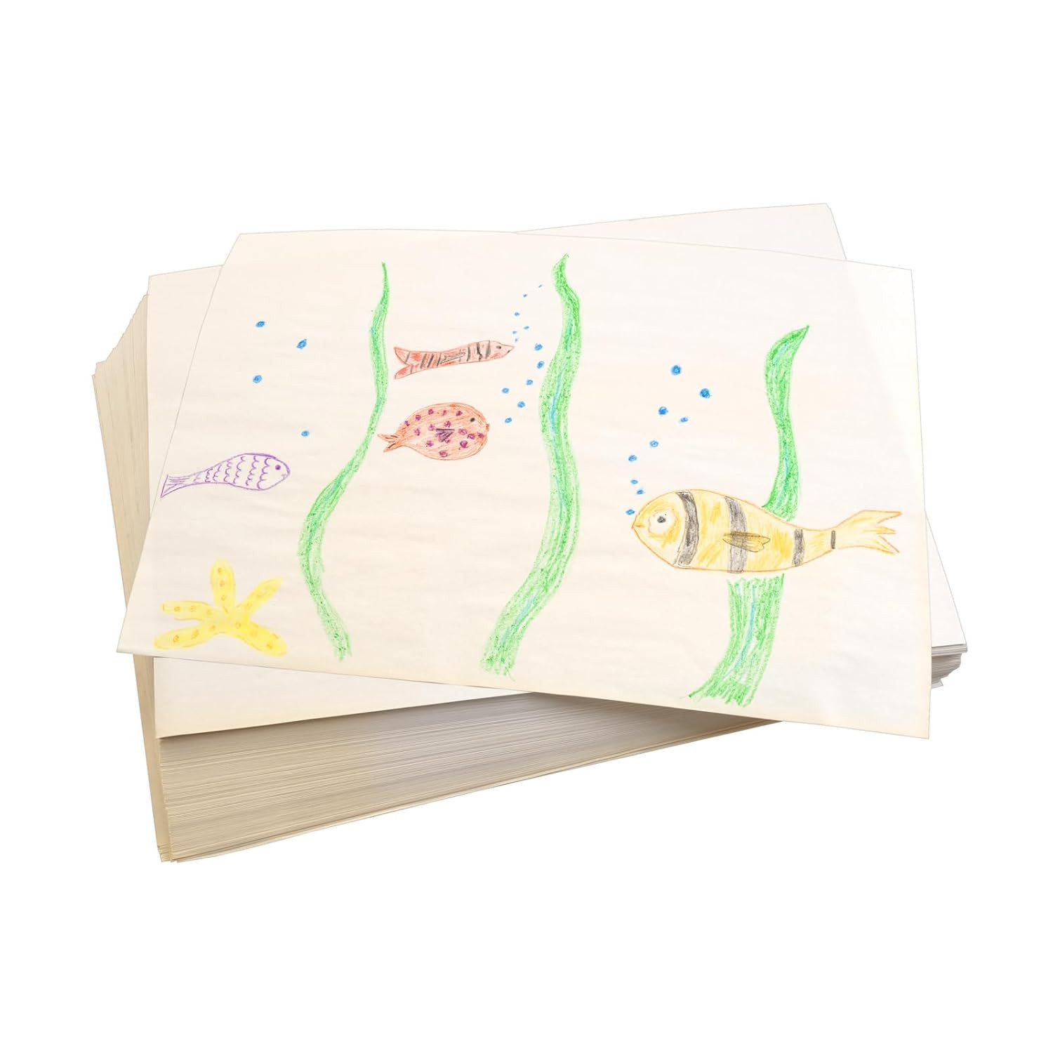 Lightweight Art Newsprint Paper, 500 Sheets, 18" X 24", 30Lb Weight, for Paintin