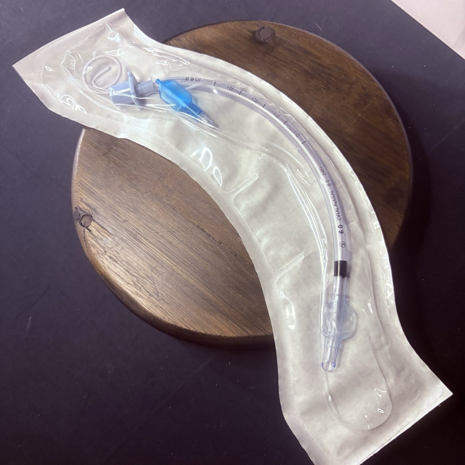 Sterile Endotracheal Tube 6.0 mm w/Cuff (Pack Of 2) Individually Packaged Sealed