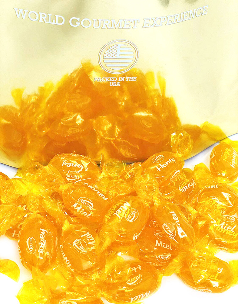 SweetGourmet Arcor Honey Filled Hard Candy - 4 Pounds FREE SHIPPING!