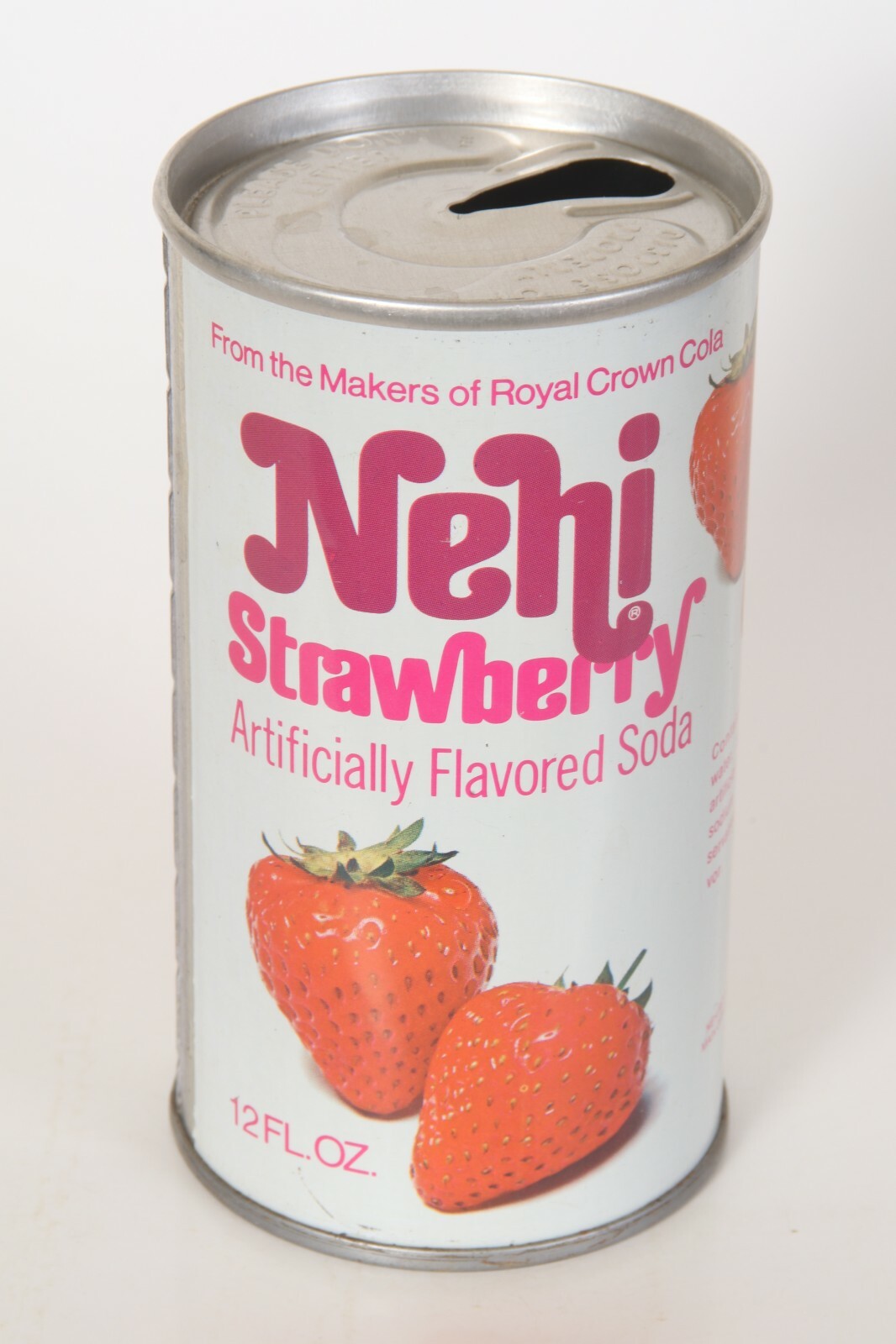 Nehi Strawberry soda can - 12oz