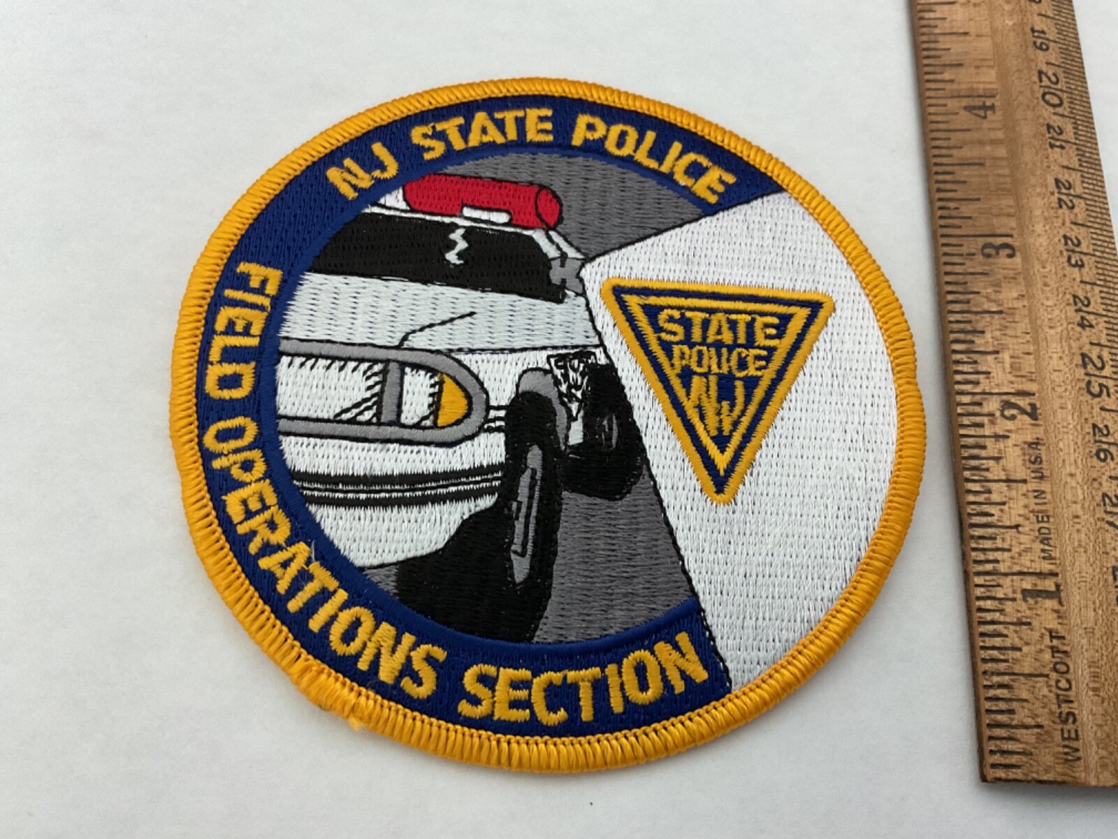 New Jersey State Police Field Operations collectors patch all new full size