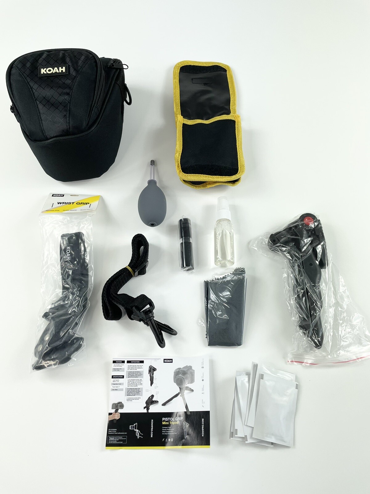 Koah Holster Camera Case and Accessory Bundle for DSLR, Mirrorless, & Camcorders