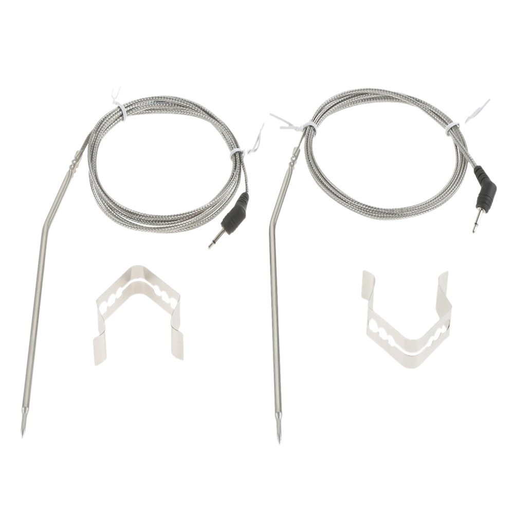 2PCS Meat Thermometer Probe Replacement Stainless Steel For Thermopro TP16 TP07