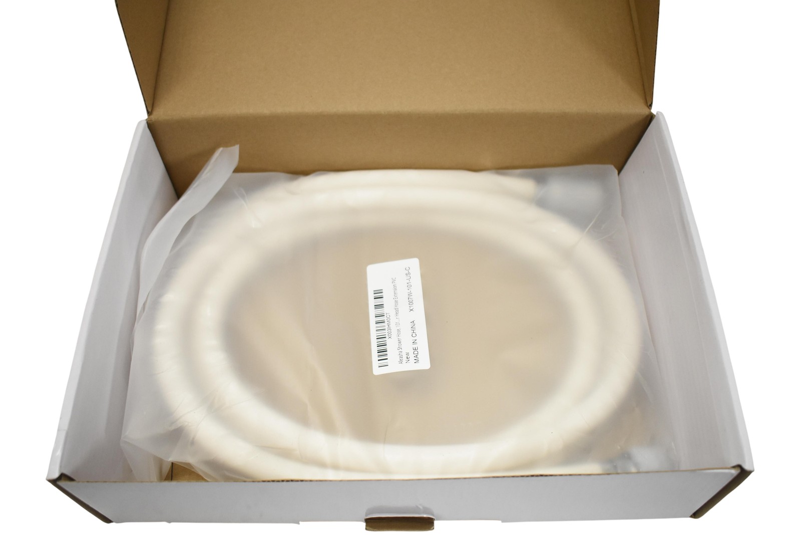 Aleasha Flexible PVC Straight Nipple Shower Hose Extension White X1007W-101