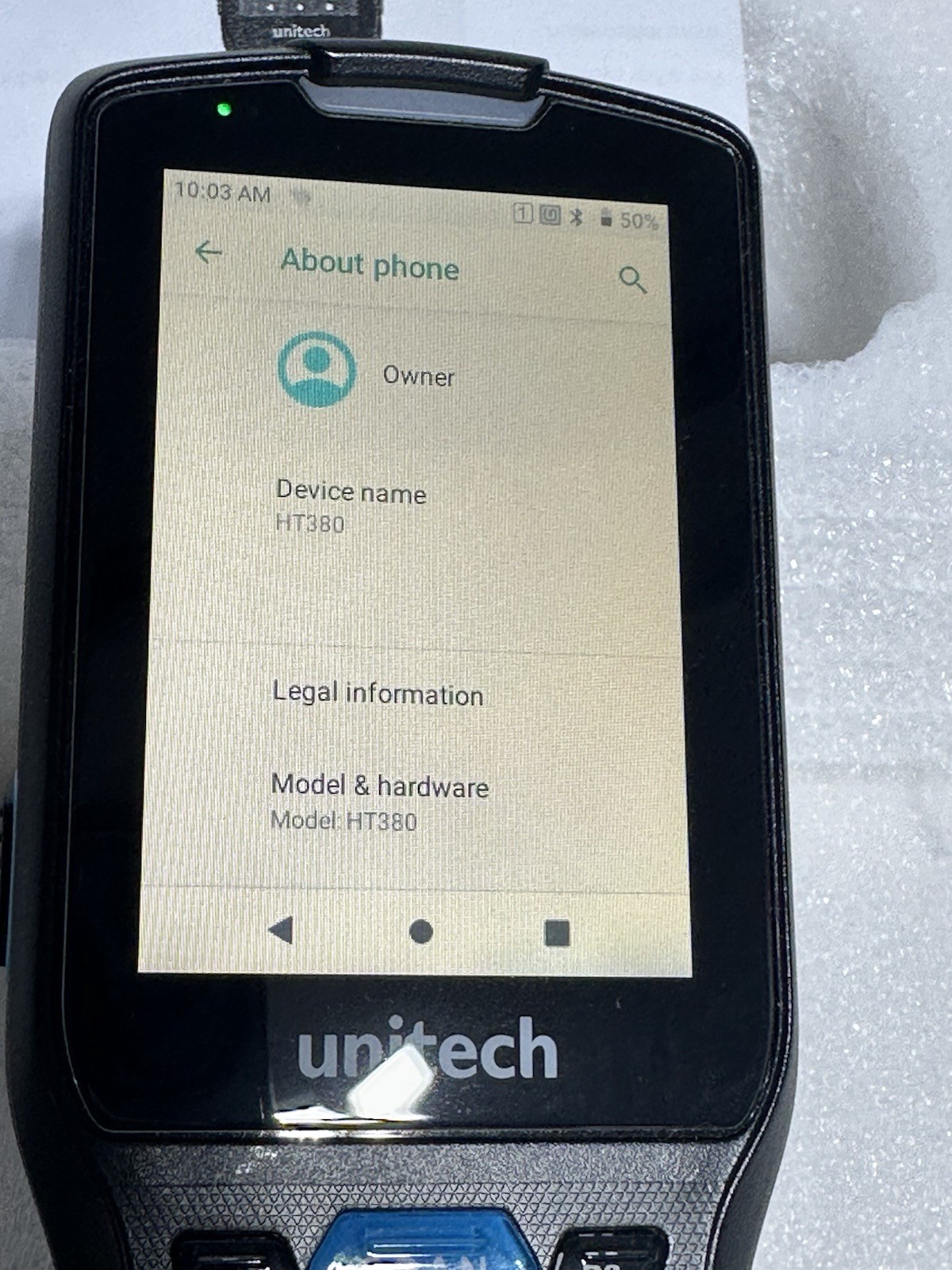 Unitech HT380 Rugged Handheld Bluetooth- OPEN BOX- FREE SHIP