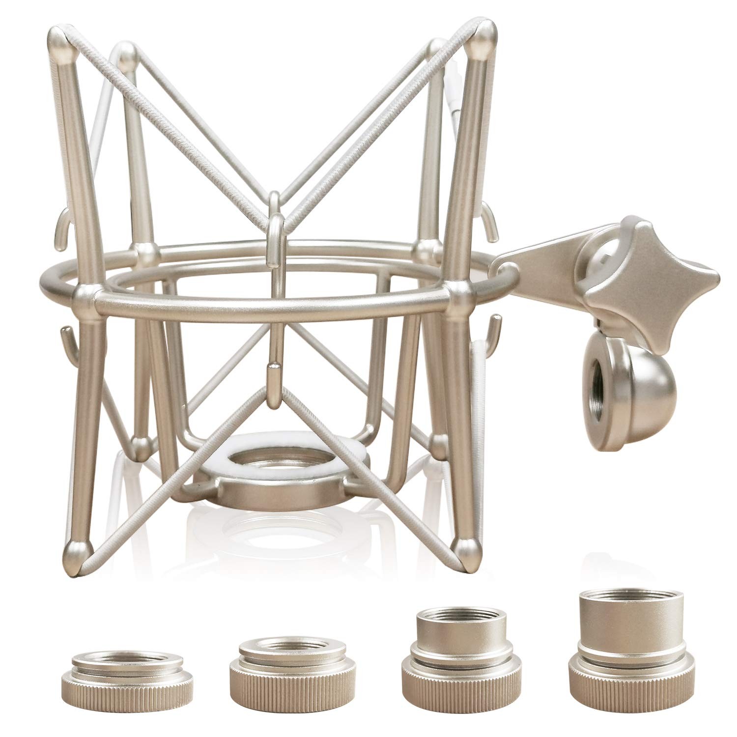 Microphone Shock Mount Mic Holder - Anti Vibration Spider Shockmount Compatib...