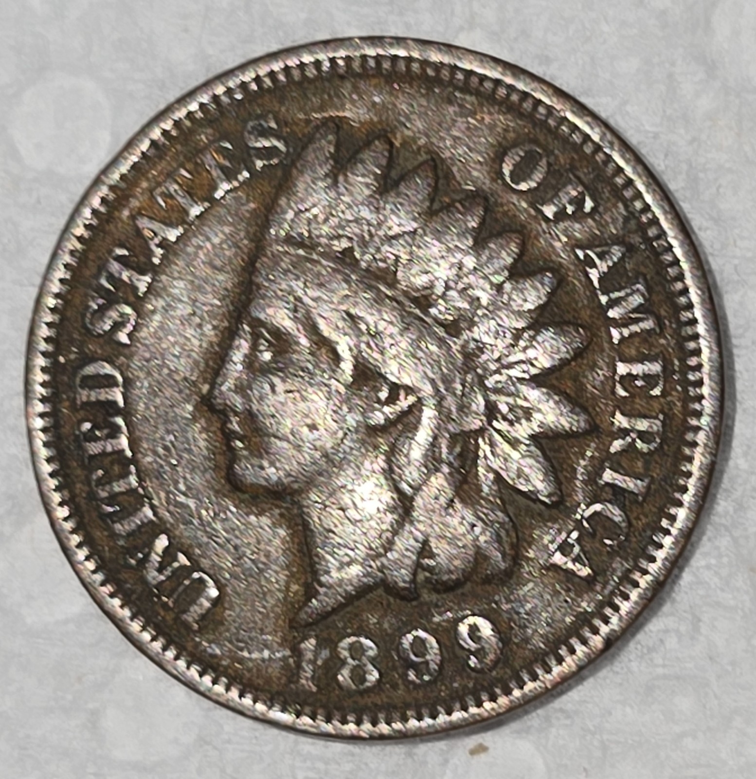 1899 Indian Head Penny Cent Coin - Ungraded