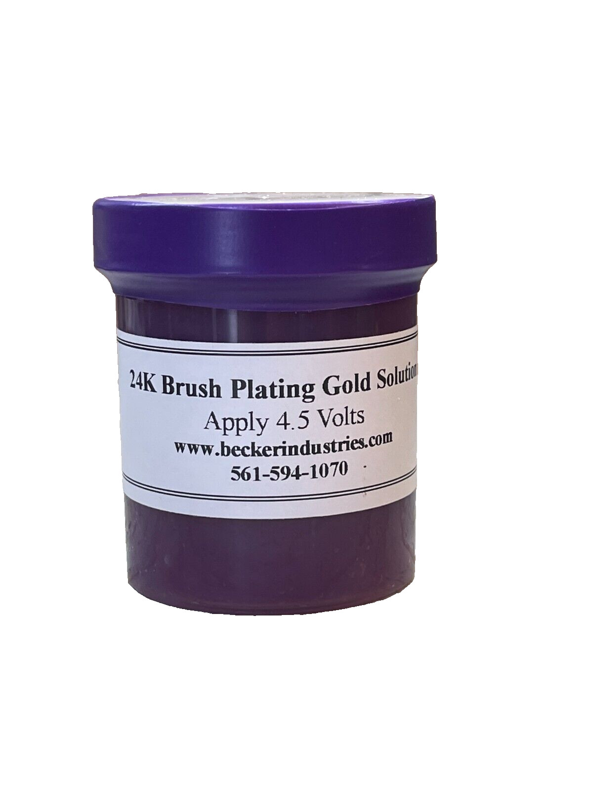 24K Brush Gold Plating Solution, 2oz, High thickness of over 25 Micron