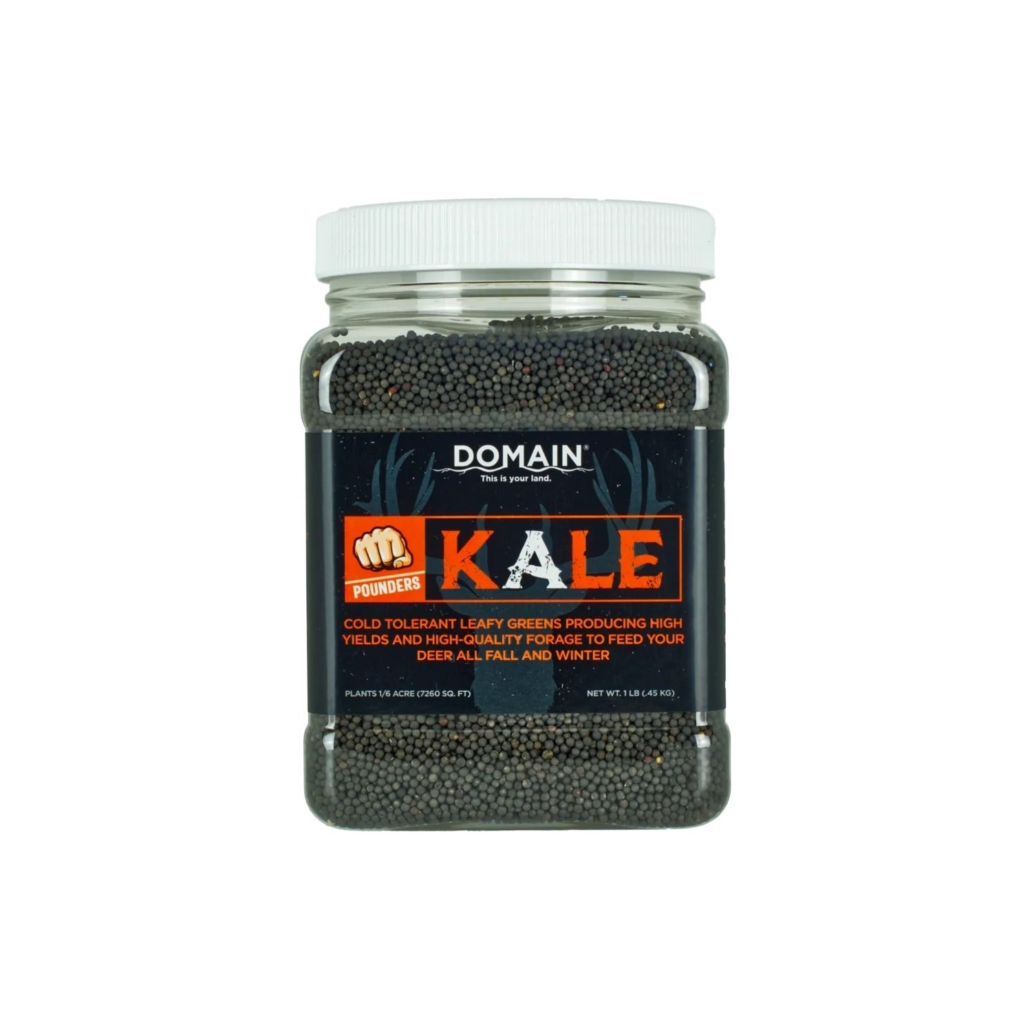 Domain Outdoor Pounder Kale Food Plot Habitat Seed 1 lb Jug/ 1/6 Acre #DKS1LB