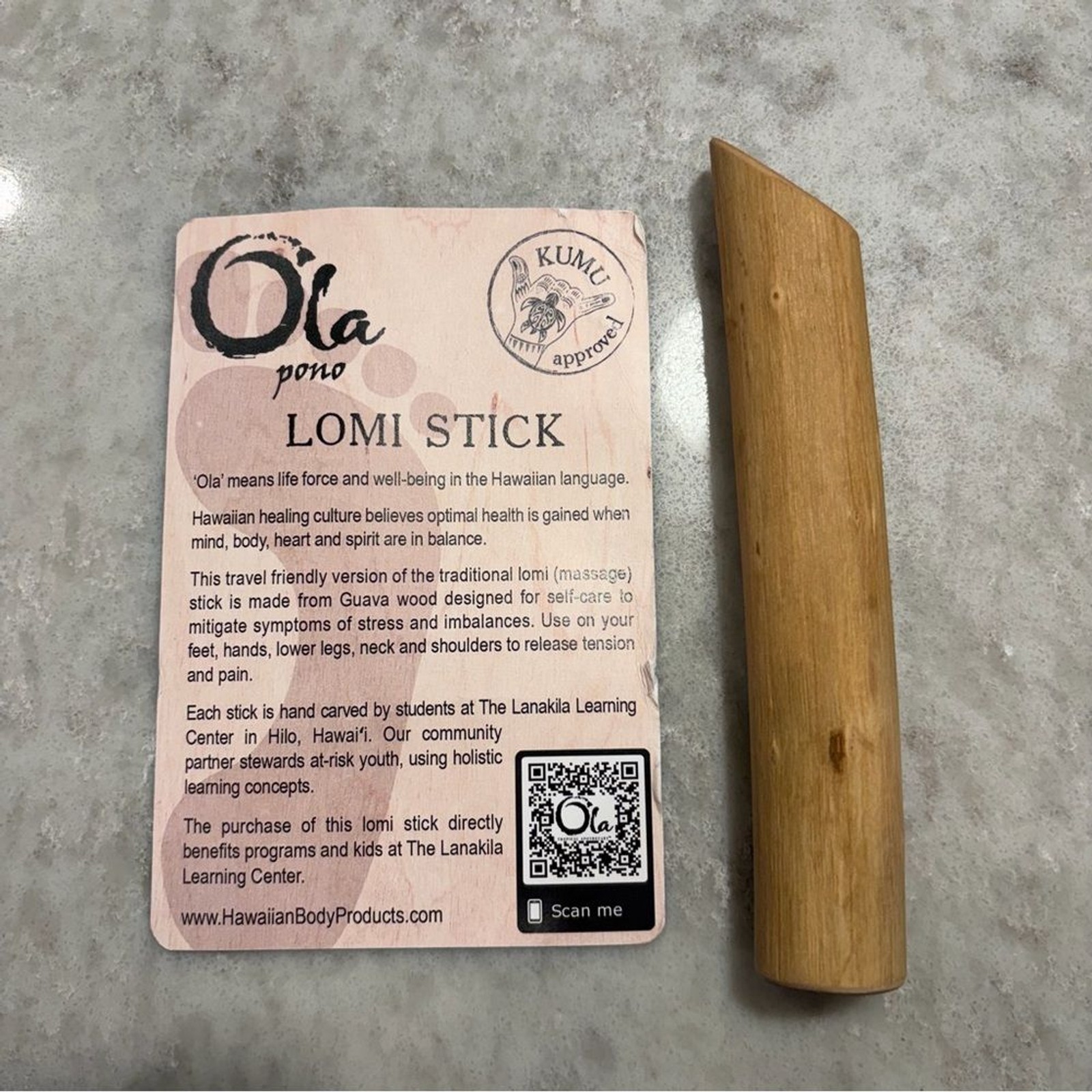 Ola Pono Lomi Stick Massage Tool