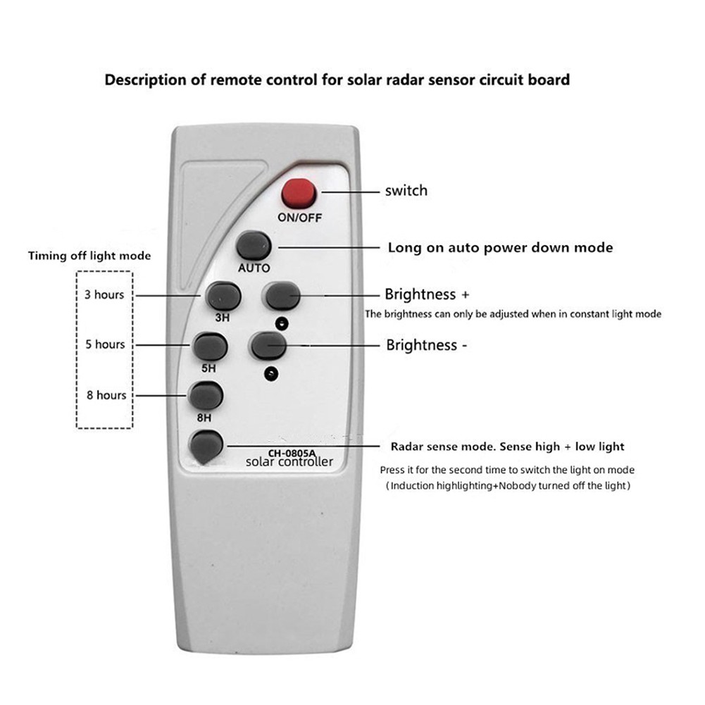 Automatic Control Lamp Board with Remote Control Solar LED Driver Board2919